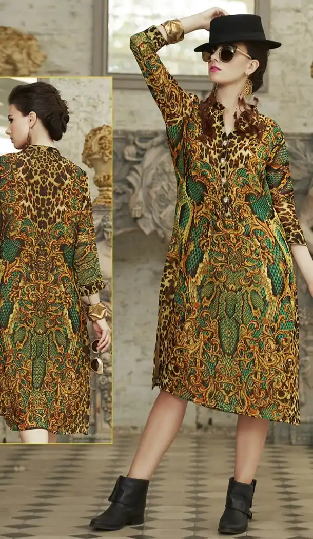 Incredible Straight Kurti Style in Georgette & Multiple Color | FH425767831