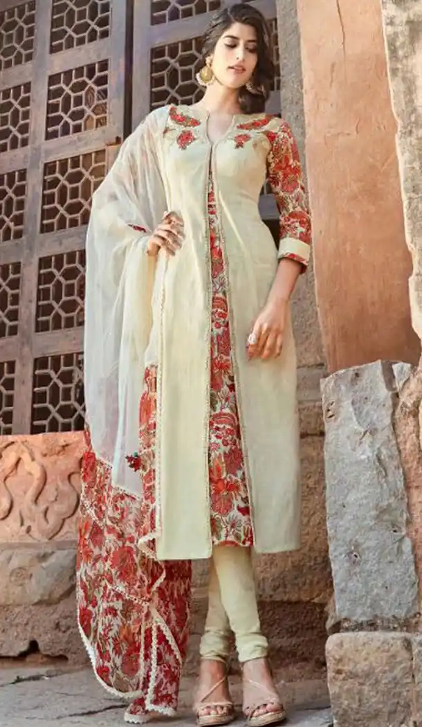 Beige Color Cotton Ladies Casual Wear Suits | FH425867852