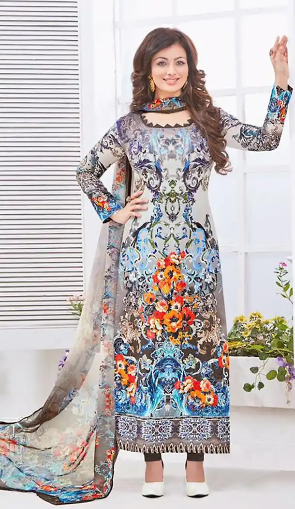 Multiple Color Cotton Ayesha Takia is an Indian Actress Churidar Suits | FH427468081