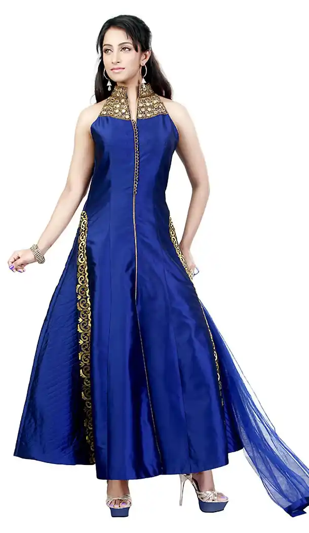 Royal Blue Readymde Designer Wedding Salwar Kameez and Wedding Suits Online | FH428068153