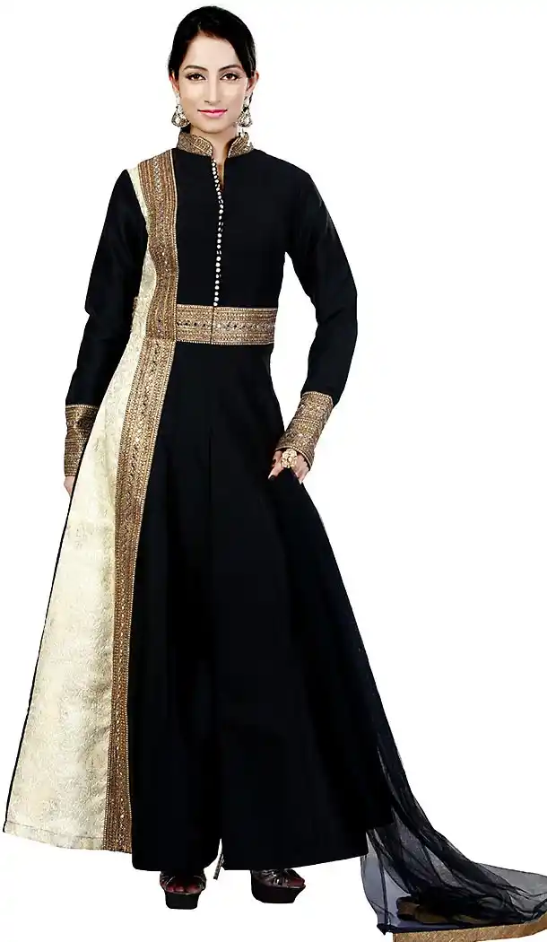 Black Readymde Designer Wedding Salwar Kameez and Wedding Suits Online | FH428068158