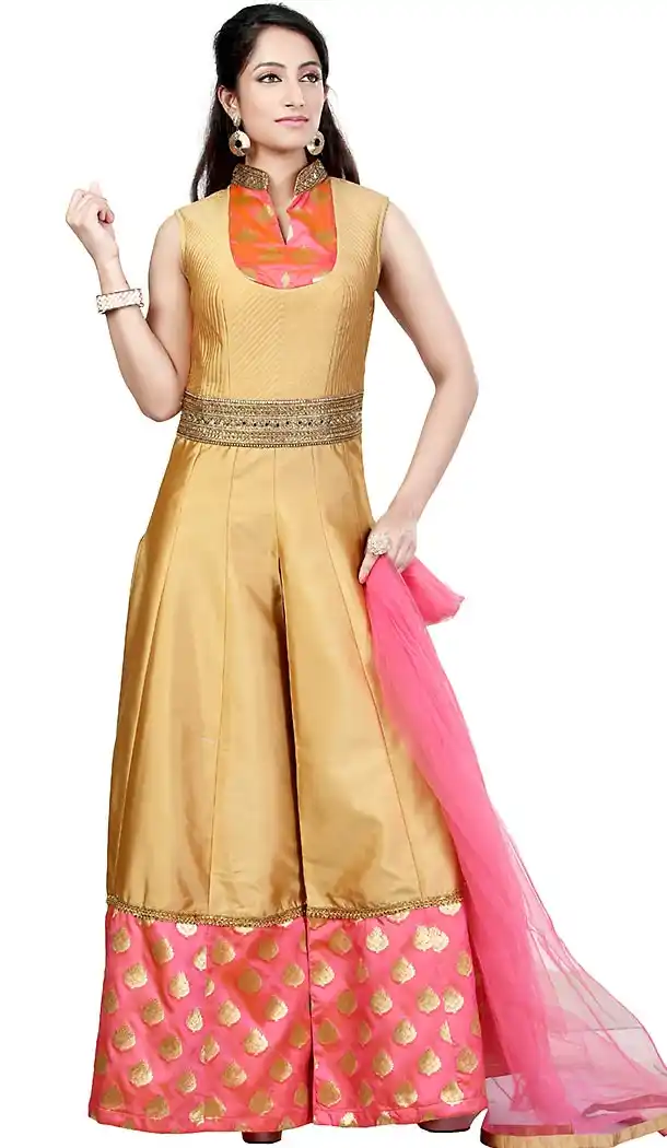 Tan Brown Readymde Designer Wedding Salwar Kameez and Wedding Suits Online | FH428068161