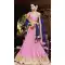 Georgette Rose Pink Shop Indian Designer Bridal Wedding Lehenga Choli Online | FH428968258