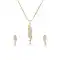 Silver and Gold Precious Jewellery Pendant Set | FH434769116