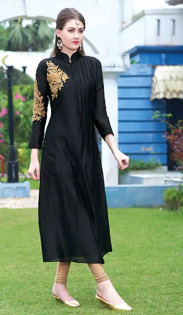 Party Wear Style Readymde Salwar Kameez with Silk Brown Color | FH437869300