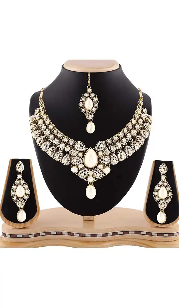 American Diamond Semi Precious Gemstone Jewelry | FH438569356