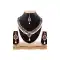 White and Maroon Color American Diamond Semi Precious Jewellery | FH438569362