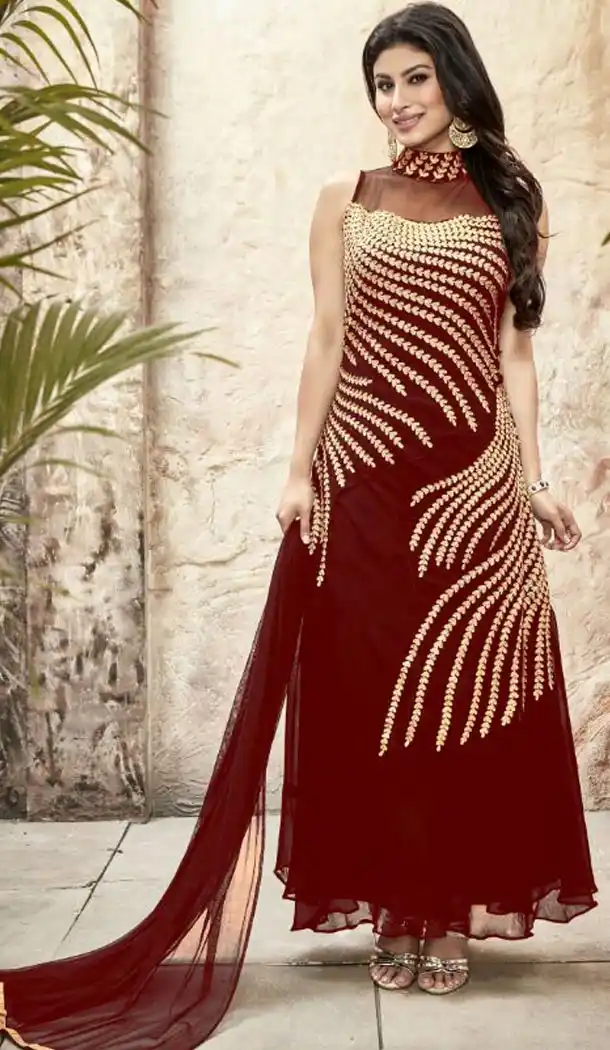 Latest Style Party Wear Stitched Churidar Suits in Georgette with Dupatta | FH443969994