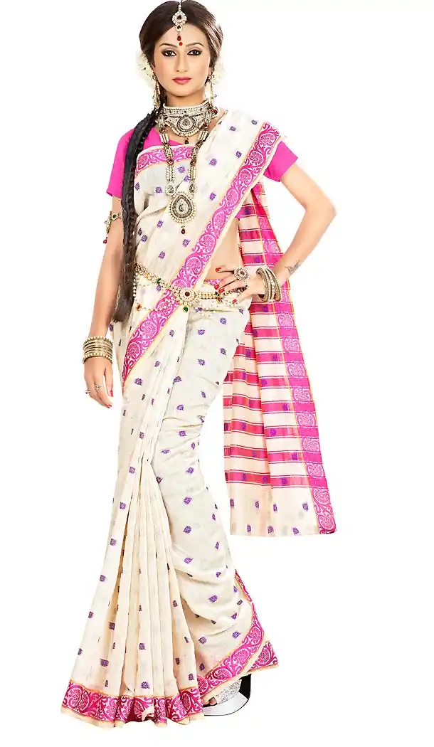 Banarasi Silk Beige Color Daily Wear Saree Blouse | FH458171628