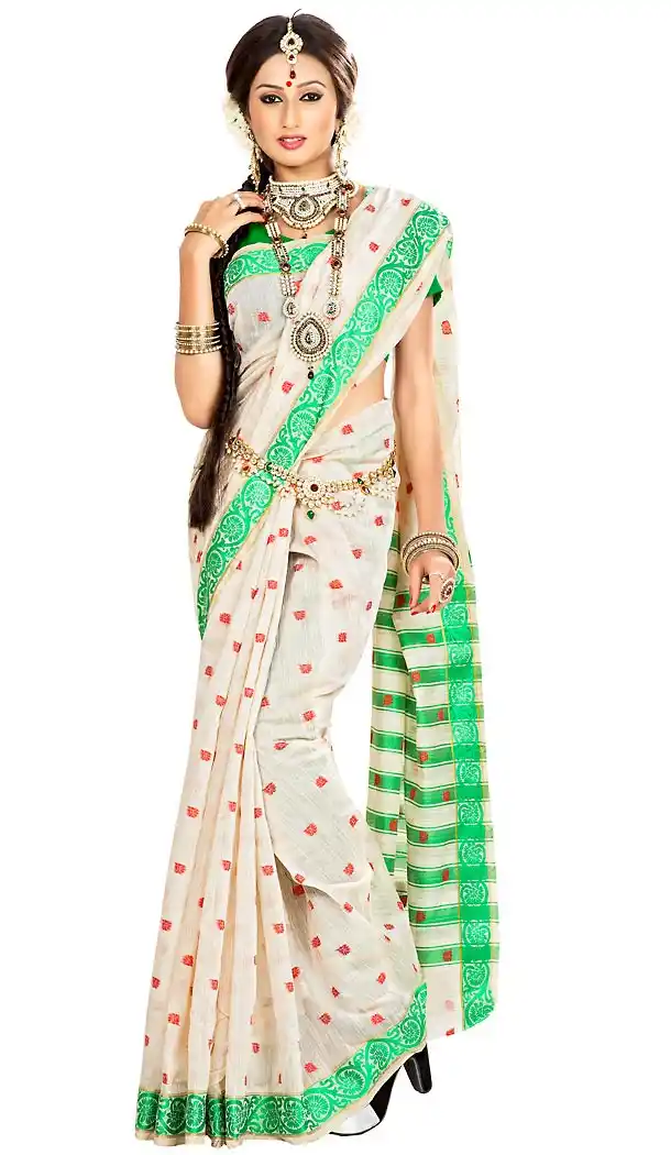 Beige Color Banarasi Silk Daily Wear Saree Blouse | FH458171630