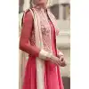Deep Pink Color Georgette Anarkali Churidar Suit with Dupatta | FH459871821