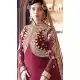 Abaya Style Magenta Color Georgette Anarkali Churidar Kameez | FH460271868