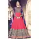 Abaya Style Deep Pink Color Georgette Anarkali Churidar Kameez | FH460271870