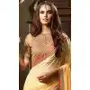 Traditional Style Butter Scotch Color Georgette Contemporary Saree Blouse | FH461471997