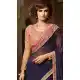 Traditional Style Navy Blue Color Georgette Contemporary Saree Blouse | FH461471999