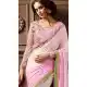 Traditional Style Rose Pink Color Georgette Contemporary Saree Blouse | FH461472008
