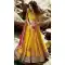 Butter Scotch Color Net A Line Style Stitched Lehenga Choli | FH463072235
