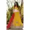 Butter Scotch Color Net A Line Style Stitched Lehenga Choli | FH463072237