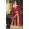 A Line Style Velvet Fabric Brick Red Color Sweet Heart Neck Lehenga | FH470773070