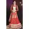 Deep Scarlet Color Jacquard A Line Style Bridal Wear Lehenga Choli | FH479374015