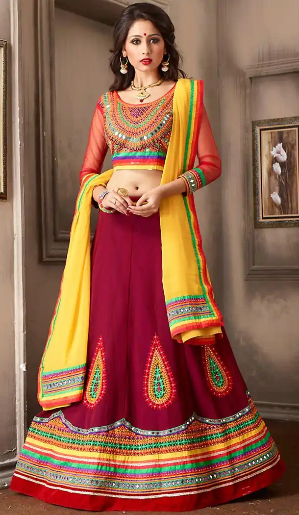Magenta Color Georgette Designer Lehenga Choli | FH479474024