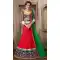 Deep Scarlet Color Net A Line Style Party Wear Lehenga Choli | FH479574041
