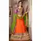 Deep Orange Color Net A Line Style Party Wear Lehenga Choli | FH479574053