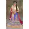 Blue Color Net A Line Style Traditional Lehenga | FH483274501