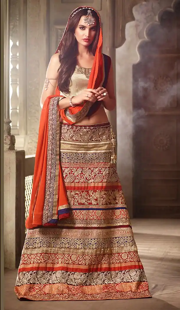 Maroon Color Pure Silk A Line Style Lahanga Choli | FH484874674