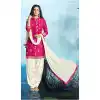 Cotton Black Color Deaily Wear Patiyala Punjabi Dress | FH485574738
