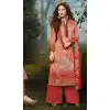 Apricot Color Cotton Straight Cut Casual Palazzo Suit | FH486074782