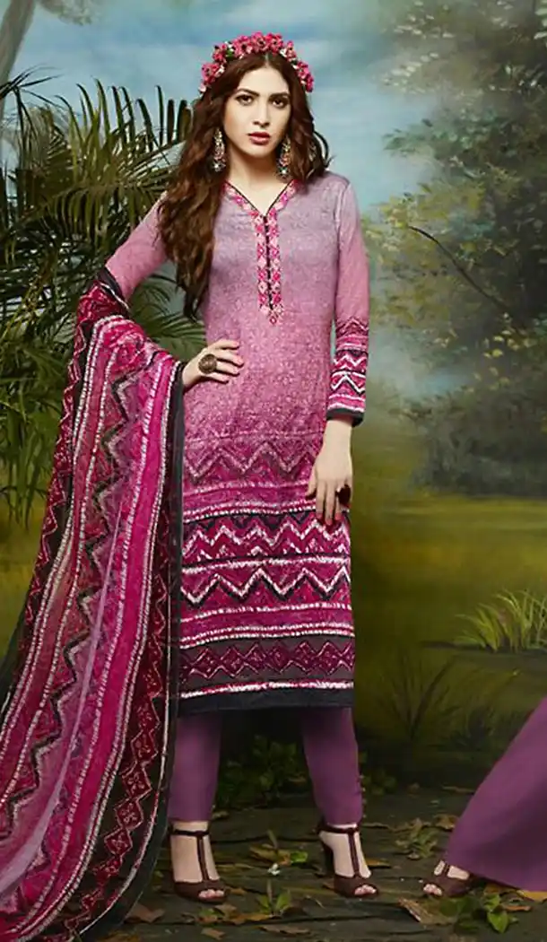 Pink Color Cotton Straight Cut Casual Palazzo Suit | FH486074783