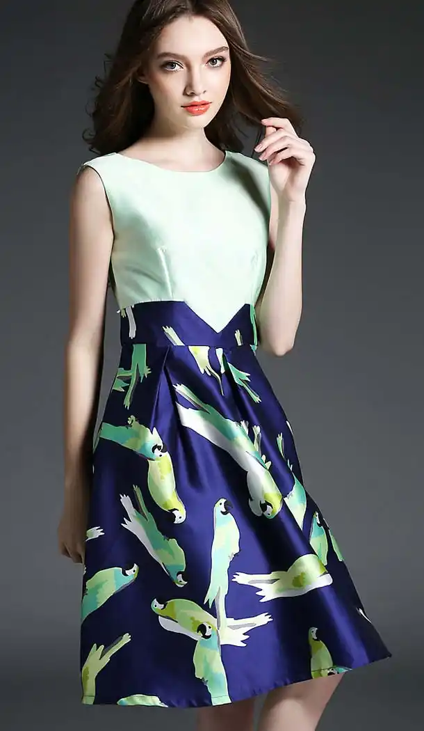Navy Blue Color Satin Princess Cut Readymade Kurtis | FH487674972