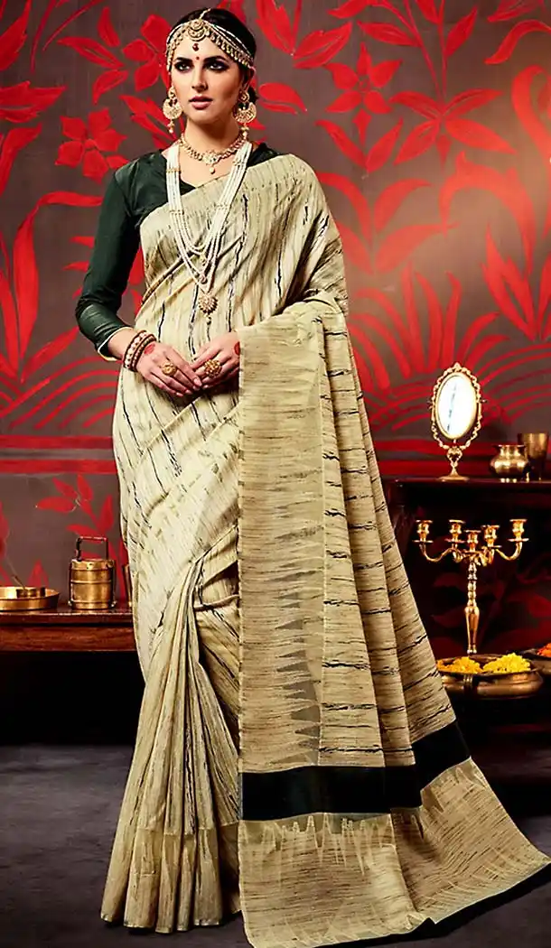 Silk Brown Color Contemporary Saree Blouse | FH488575061