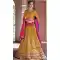 Butter Scotch Color Net Circular Style Party Wear Lehenga Choli | FH489875247