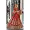 Brick Red Color Net A Line Style Party Wear Lehenga Choli | FH489875251