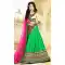 Green Color Silk Circular Style Designer Wear Lehenga Choli | FH495875980
