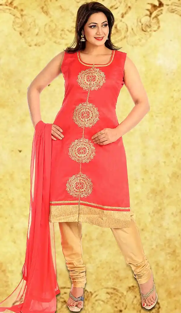 Crimson Color Achkan Chanderi Silk Punjabi Patiyala Readymade Dresses | FH500576591