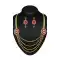 Pink,Gold Color American Diamond,Stone Work Fashion Necklaces Set | FH500776610
