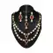 Grey,Maroon Color American Diamond,Stone Work Artificial Necklaces Set | FH500876613