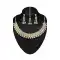 White,Gold Color American Diamond Work Artificial Necklaces Set | FH500876618