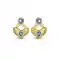 Blue,Gold Color American Diamond Work Fashion Chandelier Earring | FH502476789