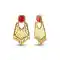 Red,Gold Color American Diamond Artificial Chandelier Earring | FH502576797