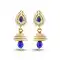 Blue,Gold Color Pearls Stones Artificial Jhumki Earring | FH502576800