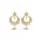 White,Gold Color American Diamond Artificial Chandelier Earring | FH502576802