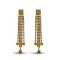 Brown Gold Color American Diamond Fashion Ear Thread Earring | FH503076844