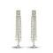 Silver White Color American Diamond Fashion Ear Thread Earring | FH503076849