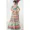 Aloe Vera Green Color Silk Circular Style Designer Wear Lehenga Choli | FH509477605