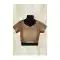 Party Wear Readymade Blouse in Brocade Fabric Brown Color V Neck | FH511977949