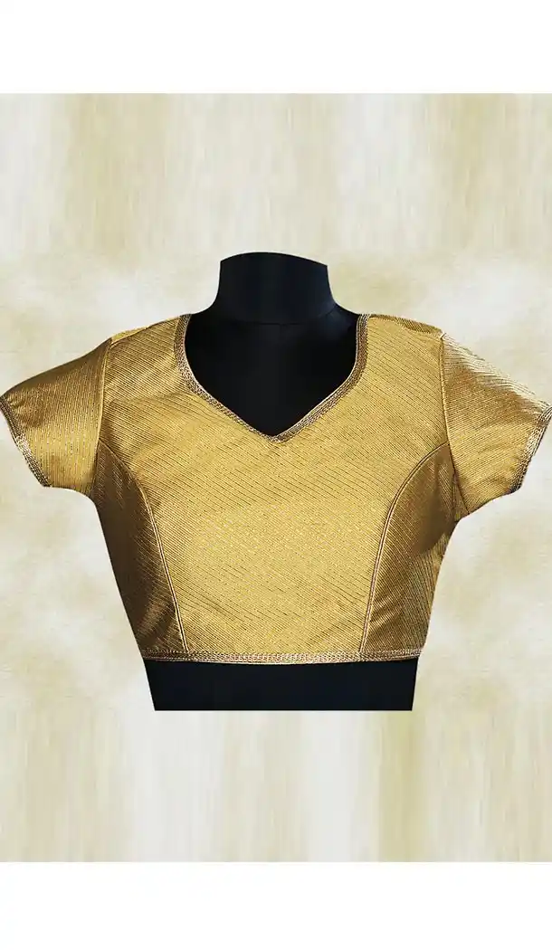 Beige Color Brocade Fabric Party Wear Readymade Blouse | FH511977955